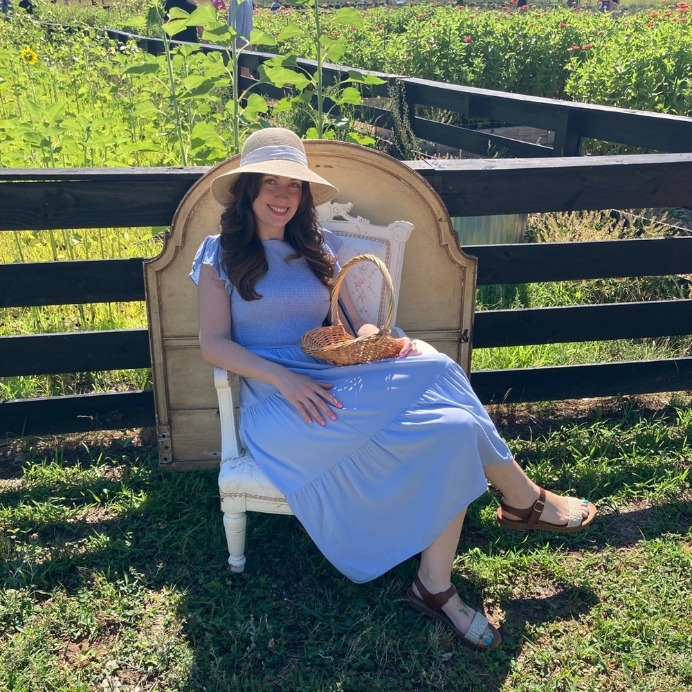 Light Blue Flowy Dress